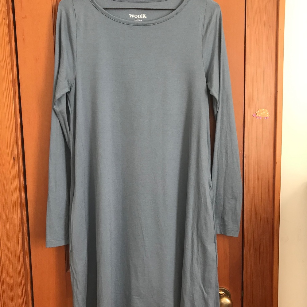 Wool& Rowena XS Dress Dusty Blue